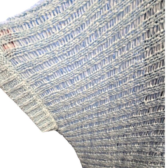 NWT LANE BRYANT LIGHT BLUE V-NECK DOLMAN SLEEVE KNIT SWEATER SZ.14/16 - Picture 2 of 4